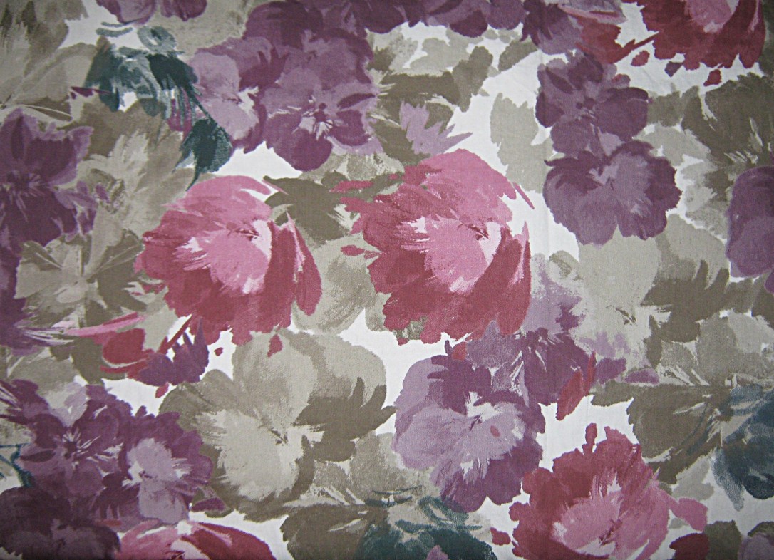 Pink-purple-green-floral-cotton
