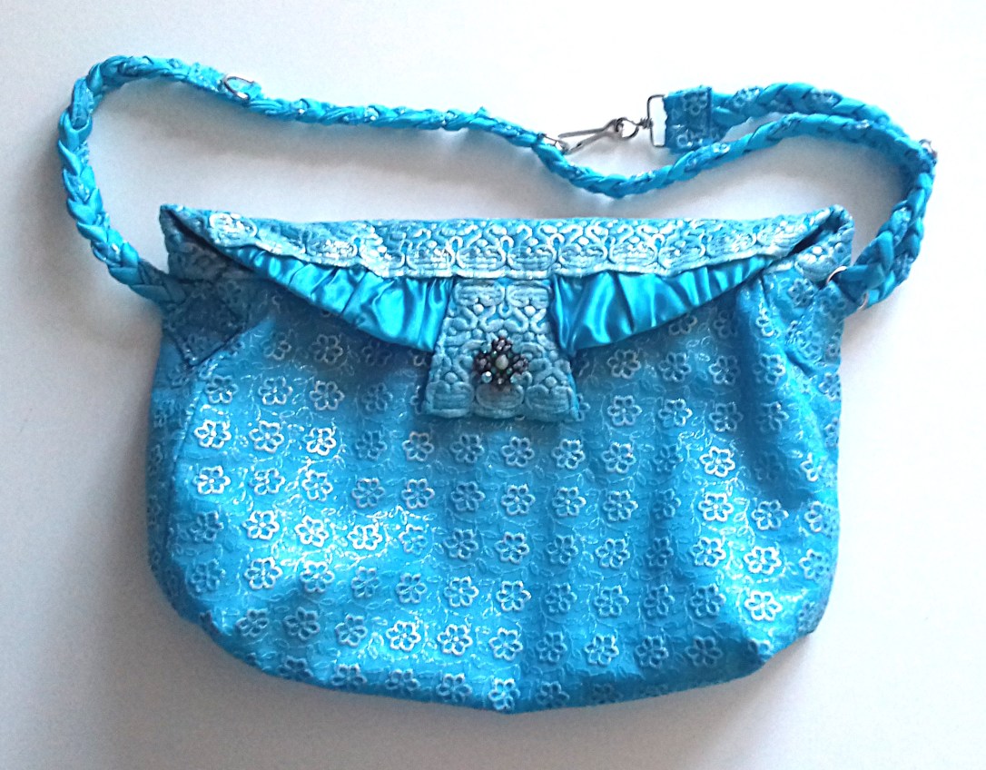 Sky-blue-floral-embroidered-sheer-and-satin-dressy-handbag